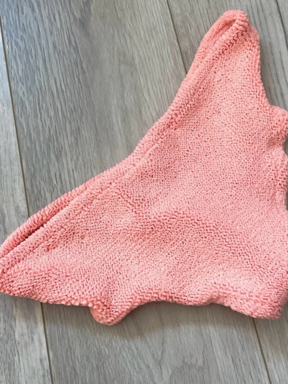 Hunza G Peach Textured Bikini Bottoms